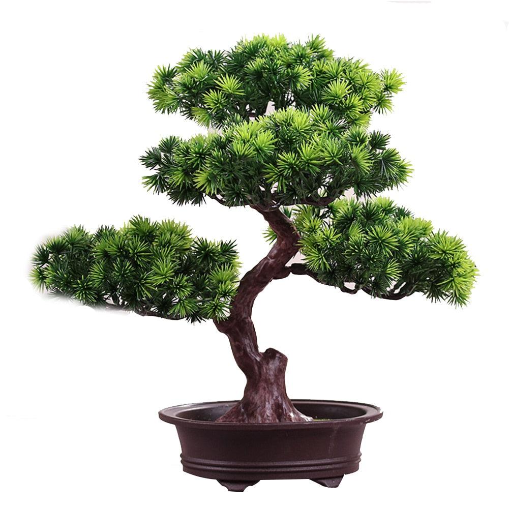 Artificial Pine Bonsai Desk Accent