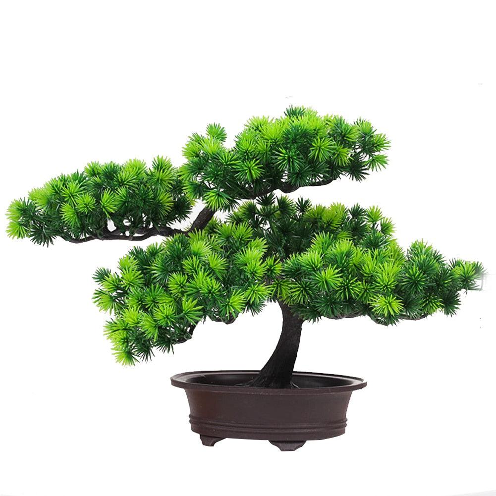 Artificial Pine Bonsai Desk Accent