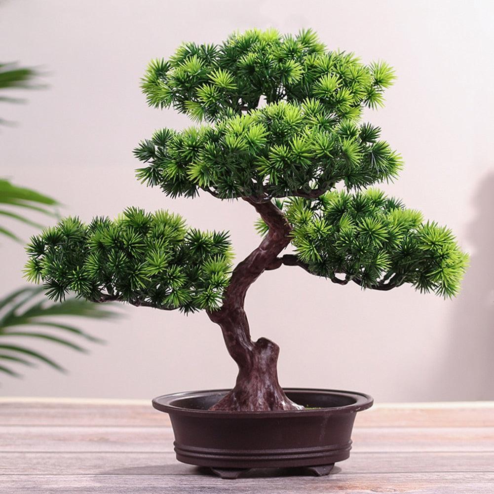 Artificial Pine Bonsai Desk Accent