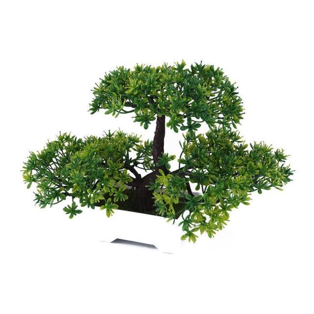 Artificial Pine Bonsai Desk Accent