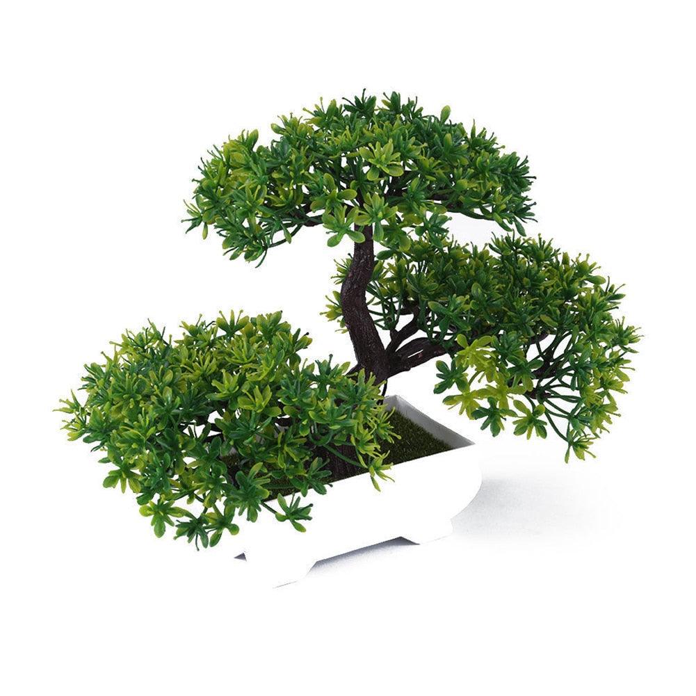 Artificial Pine Bonsai Desk Accent