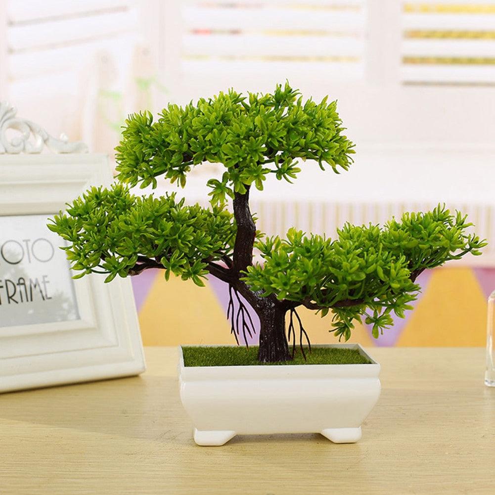 Artificial Pine Bonsai Desk Accent