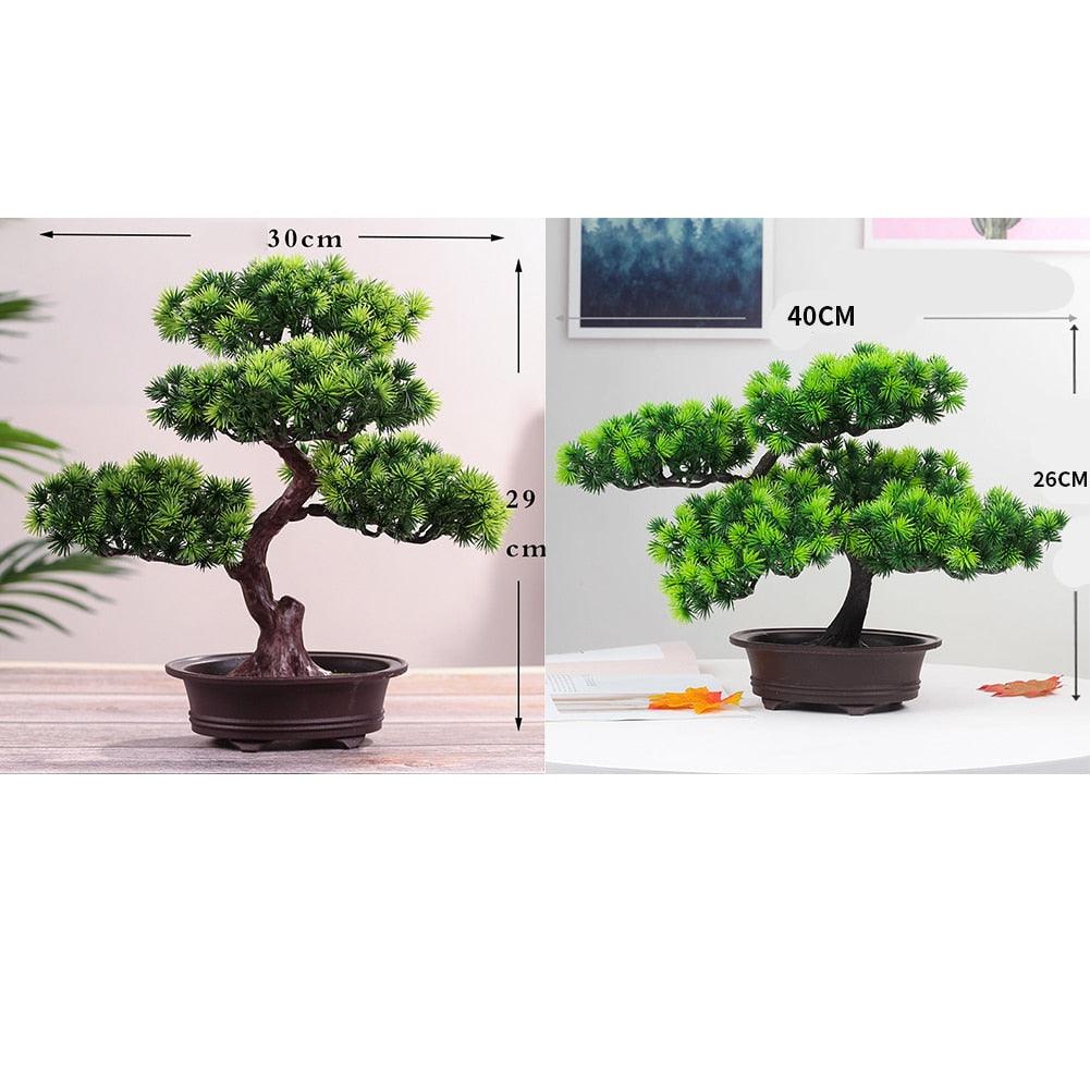 Artificial Pine Bonsai Desk Accent