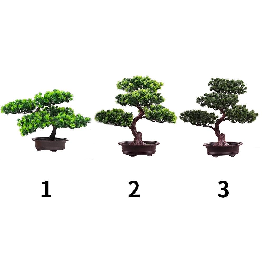 Artificial Pine Bonsai Desk Accent