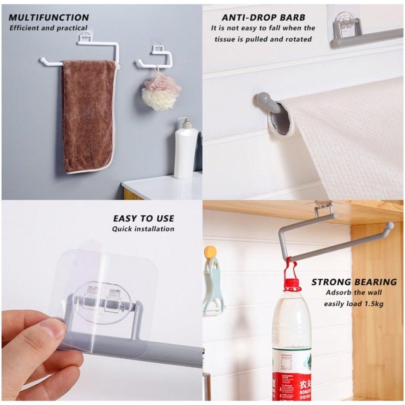 Under-Cabinet Adhesive Paper Towel Holder