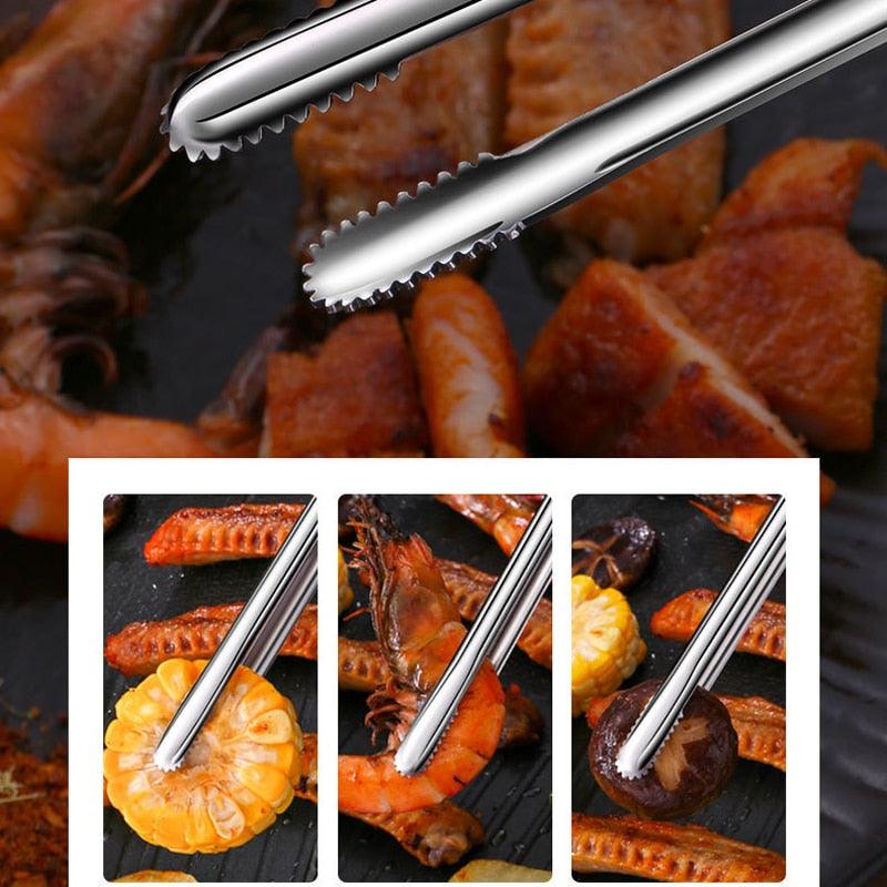 Stainless Steel Kitchen & Grill Tongs