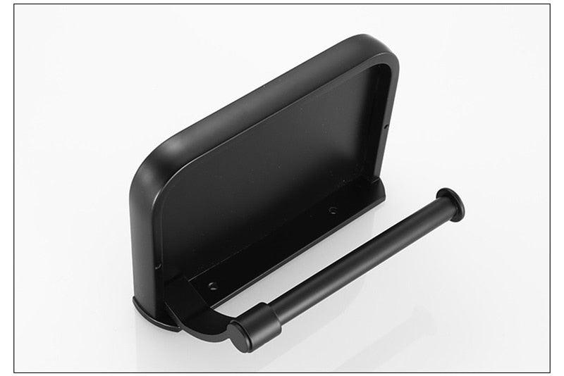 Wall-Mounted Toilet Paper Holder with Shelf