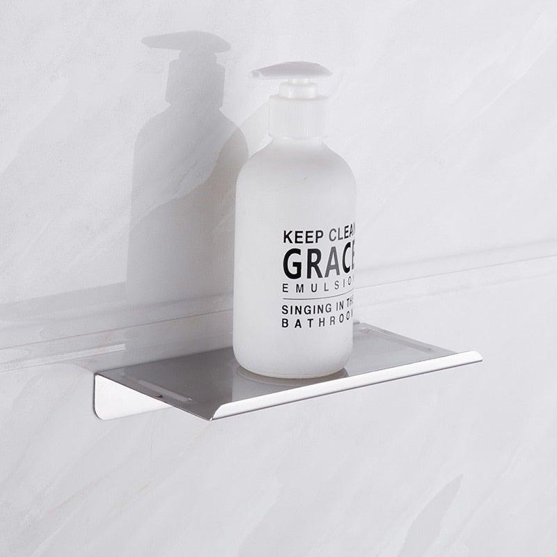 Wall-Mounted Toilet Paper Holder with Shelf