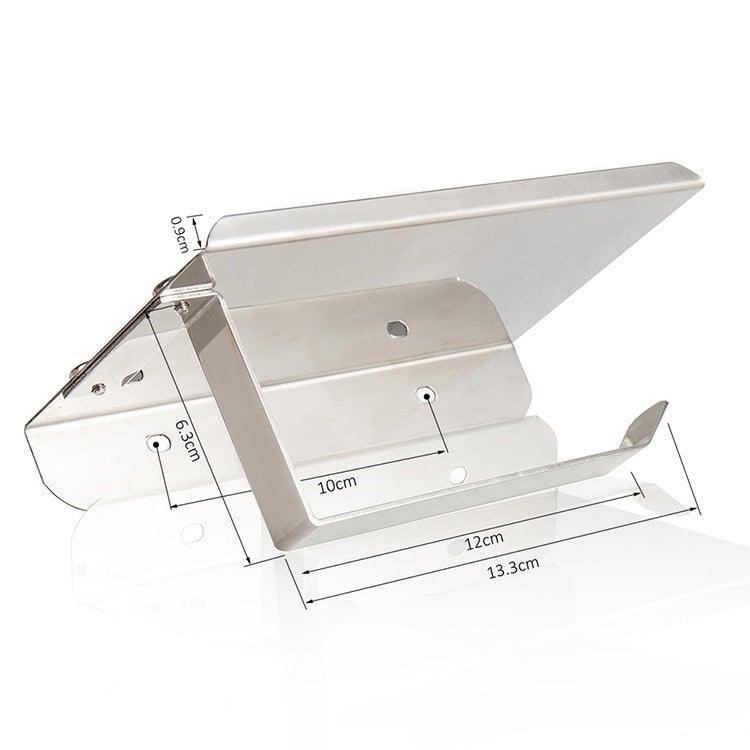 Wall-Mounted Toilet Paper Holder with Shelf