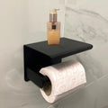 Wall-Mounted Toilet Paper Holder with Shelf