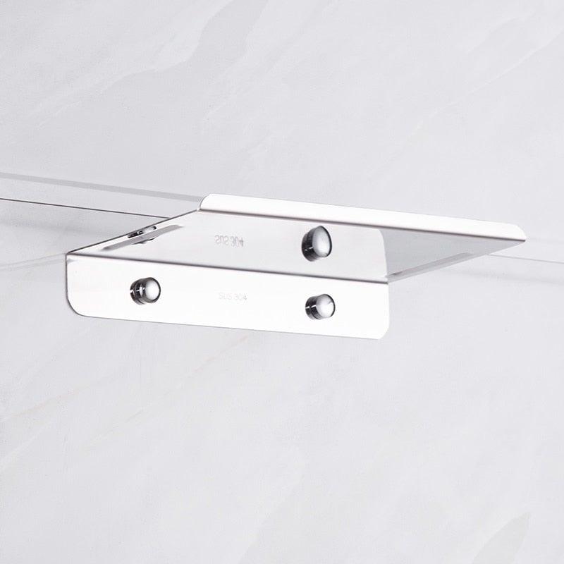 Wall-Mounted Toilet Paper Holder with Shelf