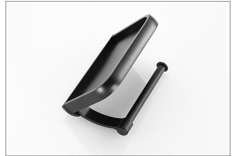 Wall-Mounted Toilet Paper Holder with Shelf