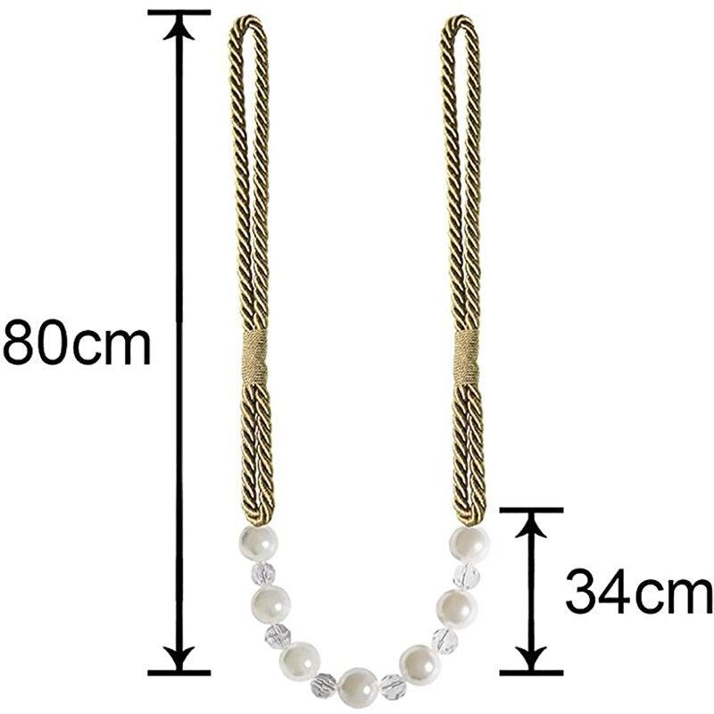 Pearl Rope Curtain Tiebacks
