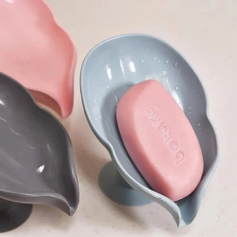 Leaf-Shaped Suction Soap Dish
