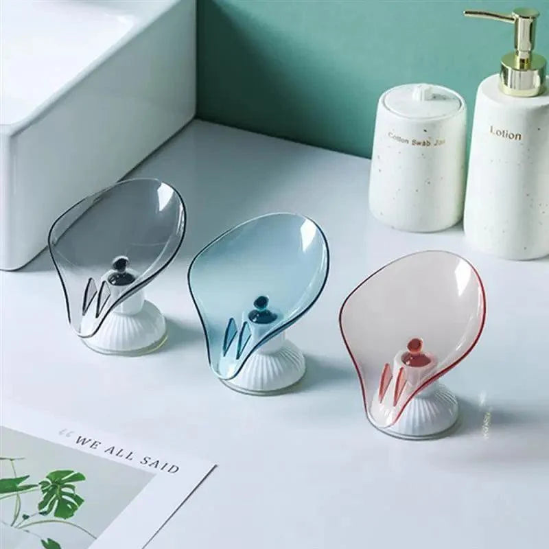 Leaf-Shaped Suction Soap Dish
