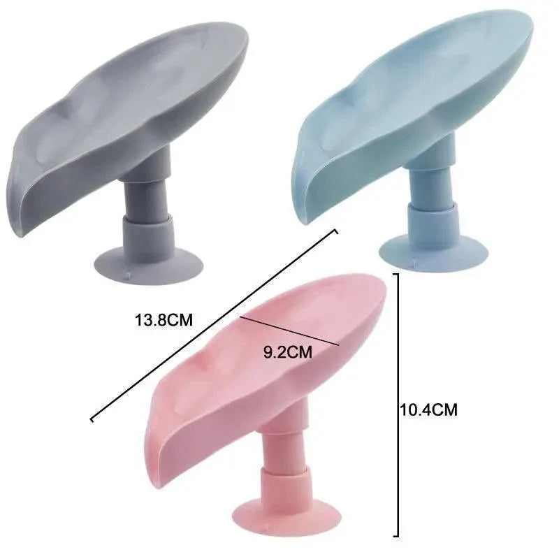 Leaf-Shaped Suction Soap Dish