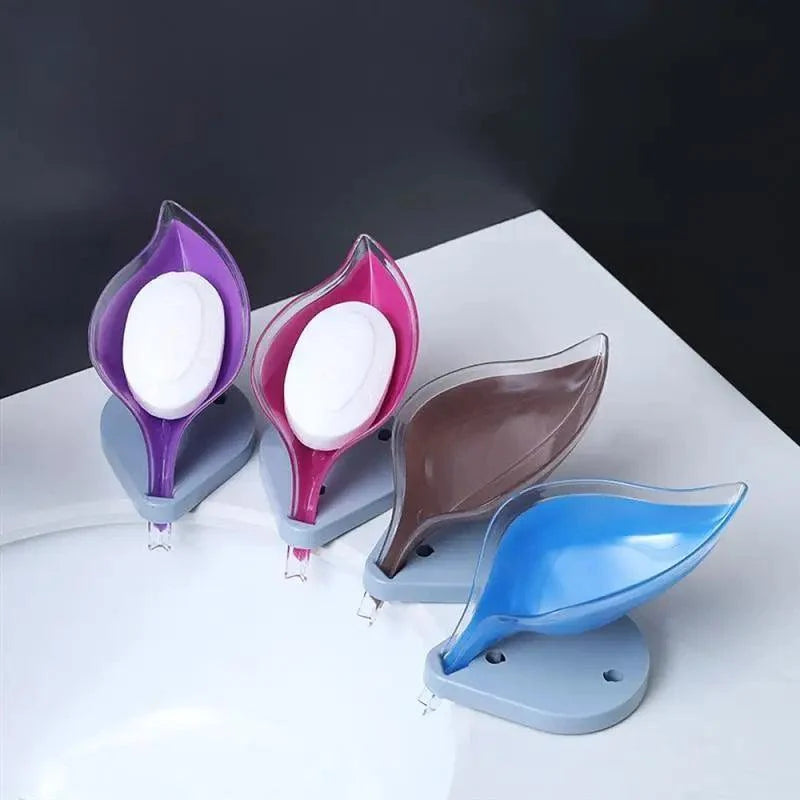 Leaf-Shaped Suction Soap Dish