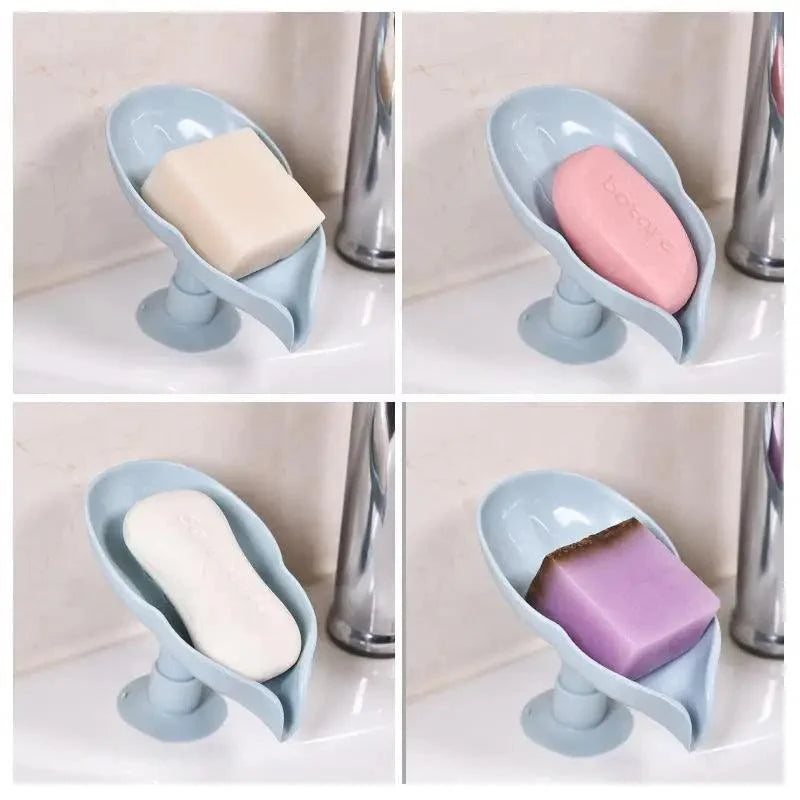 Leaf-Shaped Suction Soap Dish