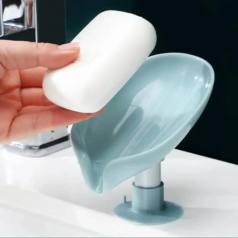 Leaf-Shaped Suction Soap Dish