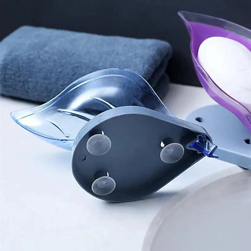 Leaf-Shaped Suction Soap Dish