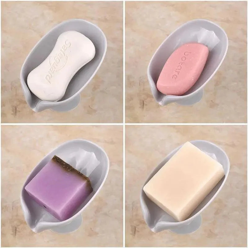 Leaf-Shaped Suction Soap Dish