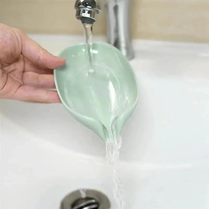Leaf-Shaped Suction Soap Dish