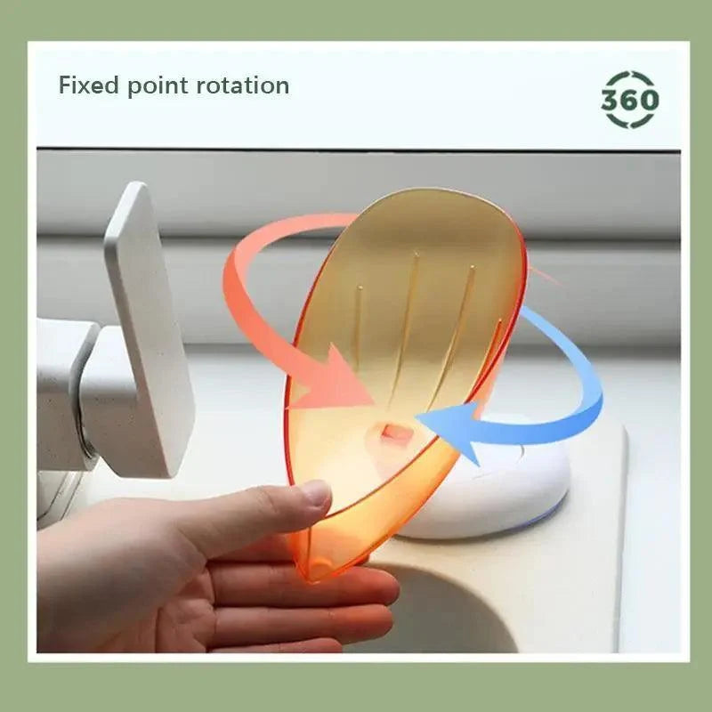 Leaf-Shaped Suction Soap Dish