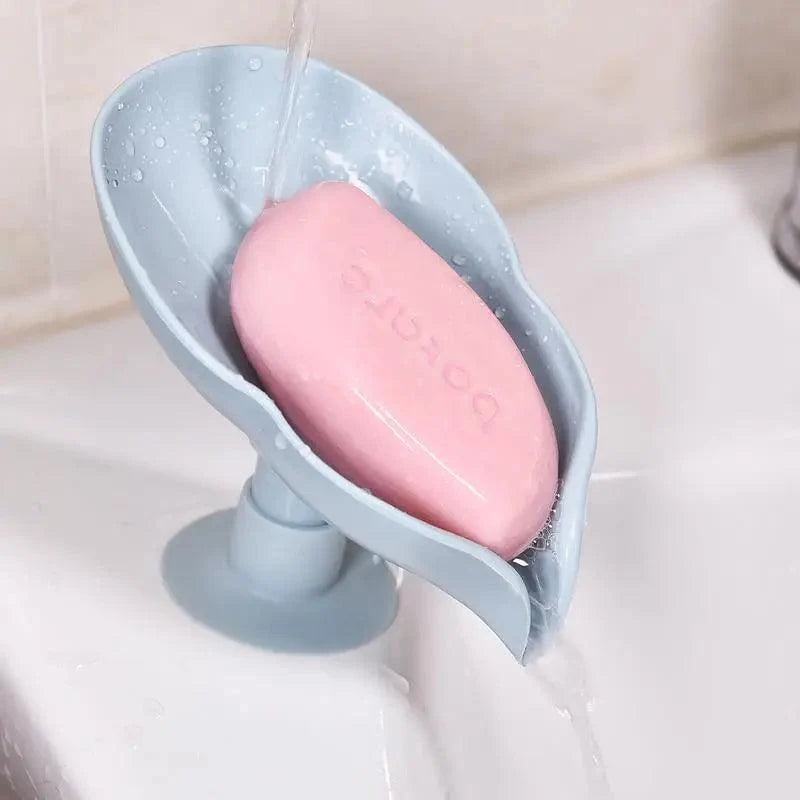 Leaf-Shaped Suction Soap Dish