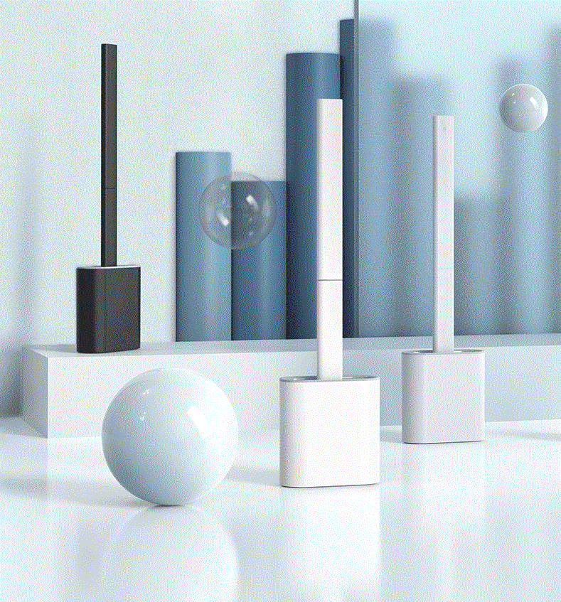 Silicone Toilet Brush & Holder