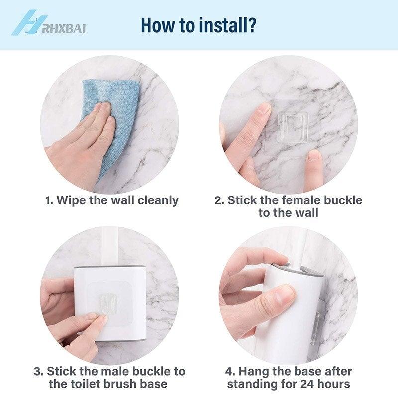 Silicone Toilet Brush & Holder
