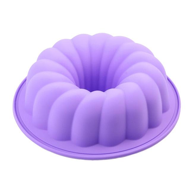 Round Fluted Silicone Cake Mold