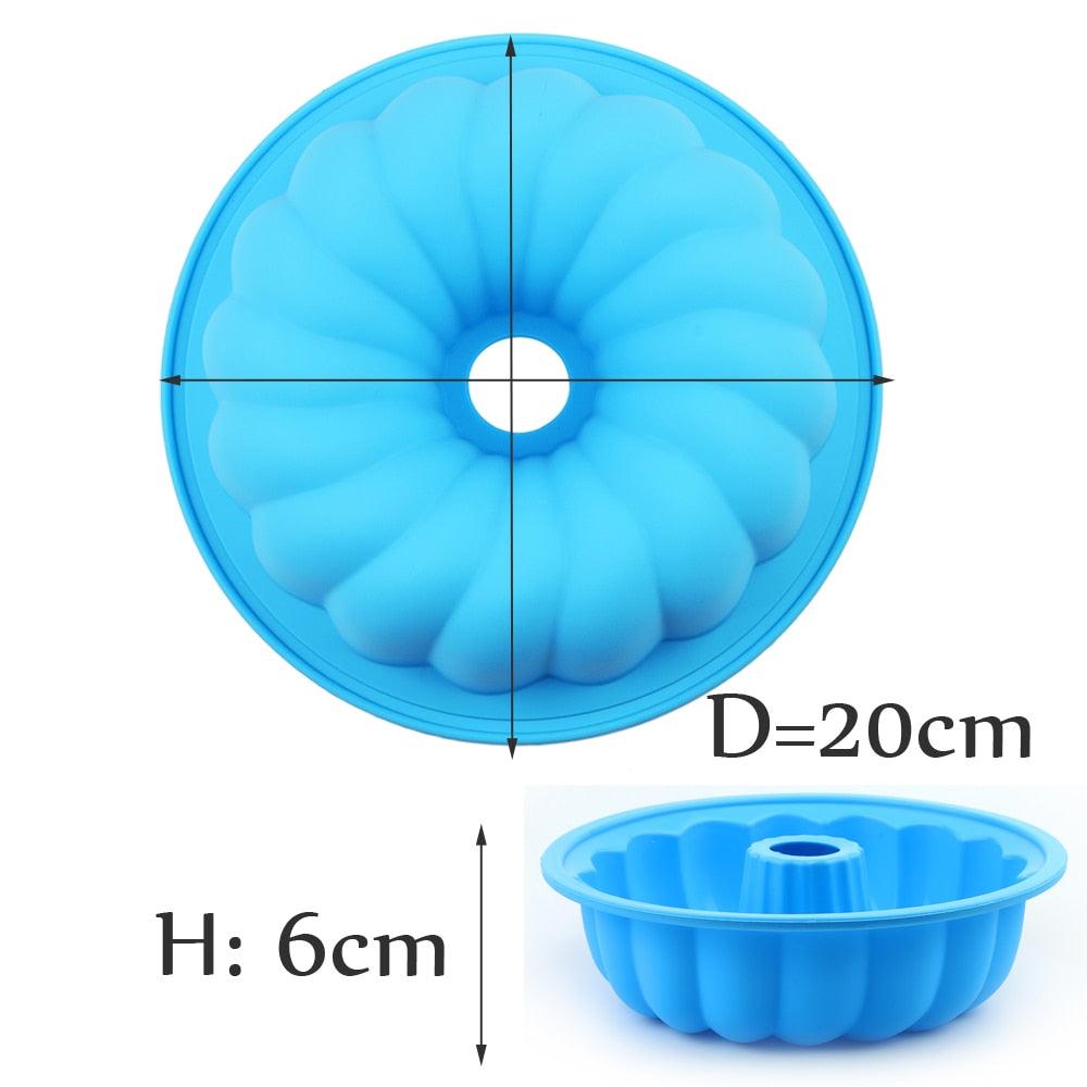 Round Fluted Silicone Cake Mold