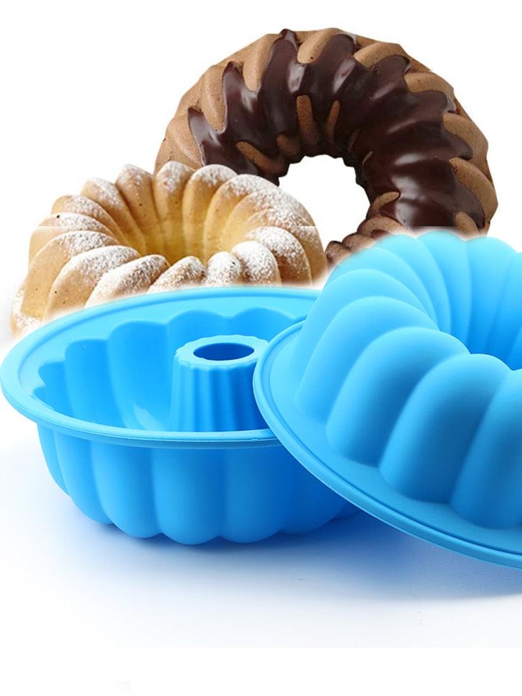 Round Fluted Silicone Cake Mold