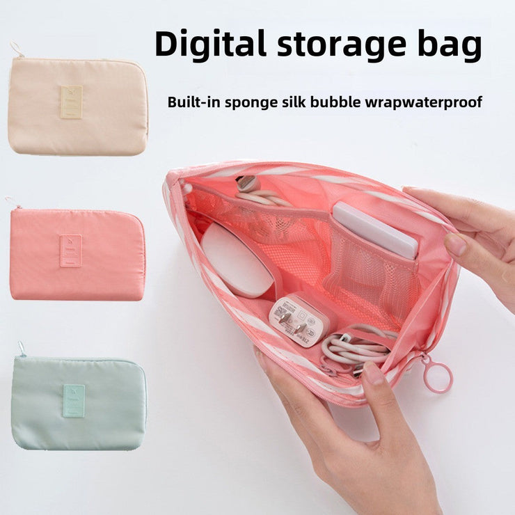 Double-Layer Travel Cable Organizer Pouch