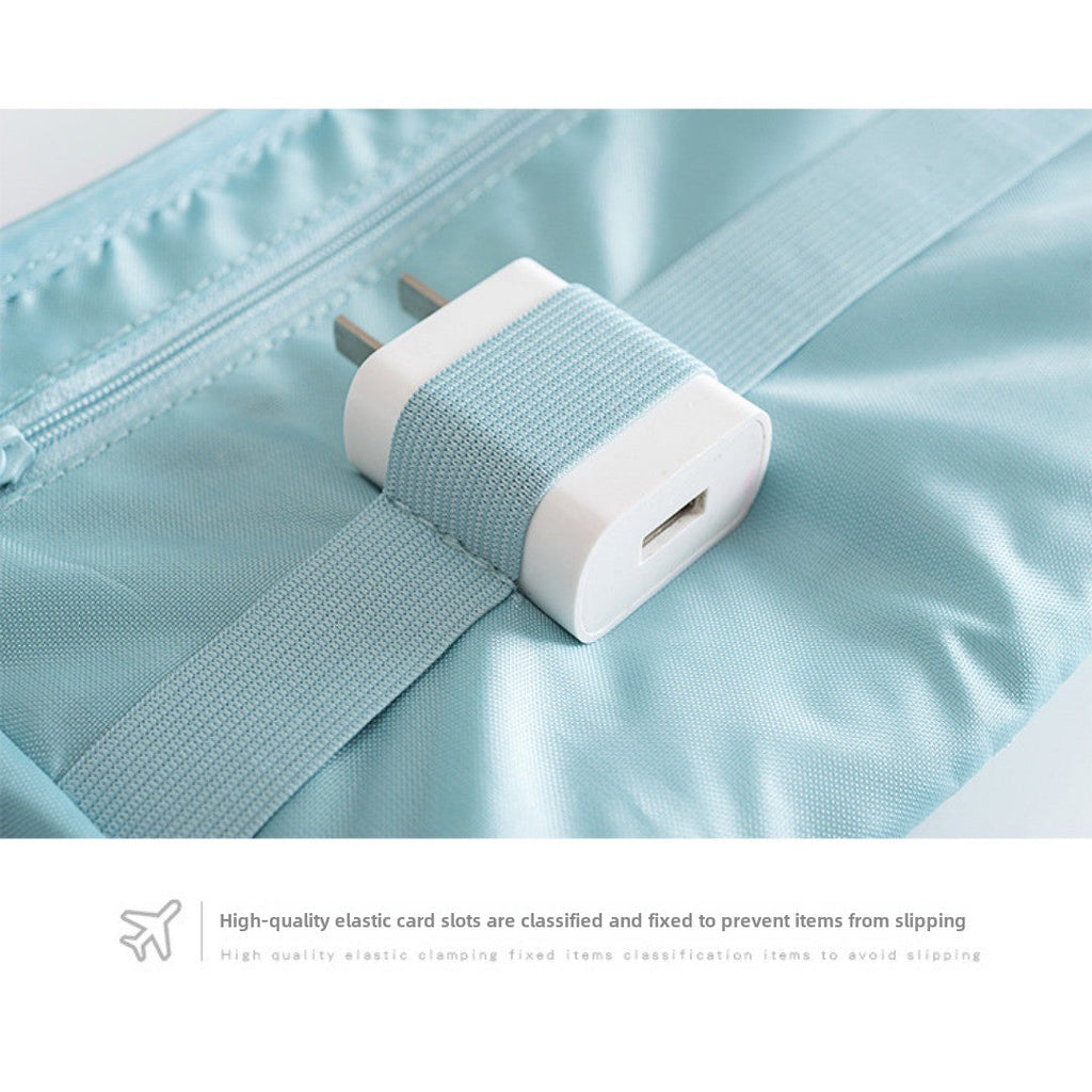 Double-Layer Travel Cable Organizer Pouch